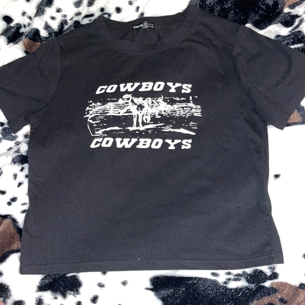 SHEIN cowboys cropped top